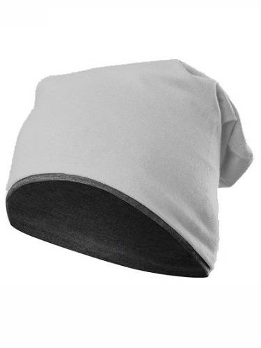 Two-layered hat KRASNAL SMERFETKA melange grey + graphite.