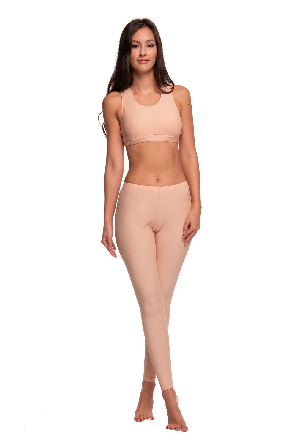 Shop the Perfect Pair: Nude Top and Leggings Set