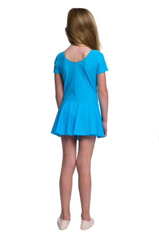Turquoise Lycra Body with Short Skirt