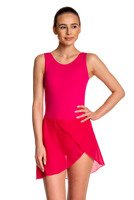 Chiffon Tie-Up Ballet and Gymnastics Training Skirt - Fuchsia