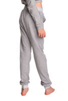 Children's tracksuit pants in grey mélange.