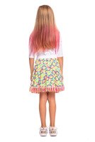 Colorful Wheels Fringed Circle Skirt