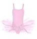 Costume Bodysuit with Tutu and Thin Straps - Pink