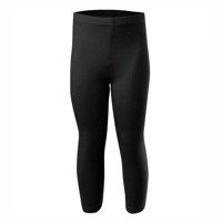 Cotton leggings - 3/4 black - OUTLET