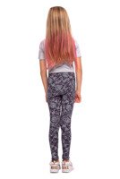 Gray Cats Sports Leggings for Women and Children with Gray Pattern