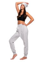 Grey Melange Drop Crotch Jogger Pants for Women, Men, and Children