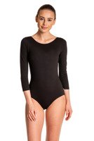 Gymnastic Training Body with 3/4 Sleeve B10034 Black.