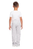 Long straight gray melange sweatpants