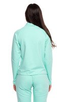 Mint Sport Jacket with Zip Collar and Pockets