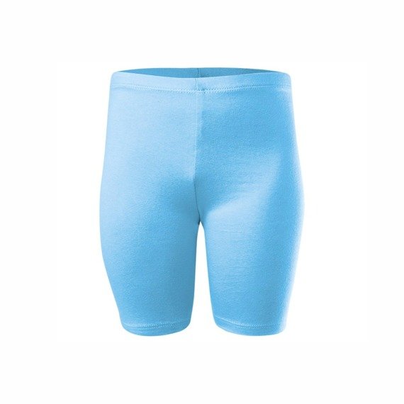 Legging de sport court en coton femme homme enfant bleu