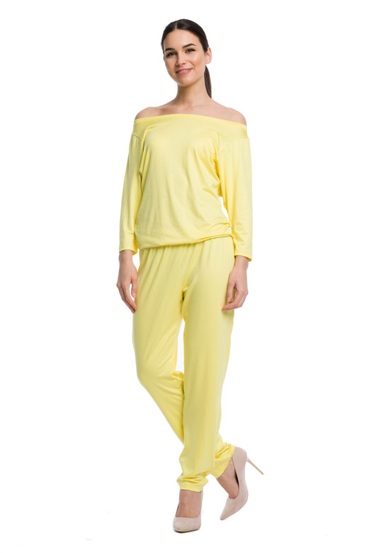 Tailleur pantalon femme - citron