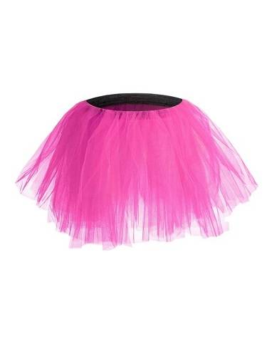 Mehrschichtiger Tüllrock TUTU in Fuchsia