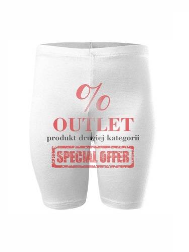 OUTLET Kurze Leggings aus weißer Baumwolle