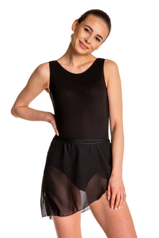 Ärmelloser Gymnastikbody B100B schwarz - OUTLET