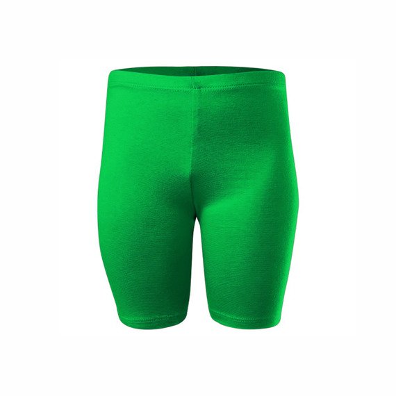 Damen Herren Kinder Baumwolle kurze Sportleggings grün