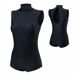 Damen Gymnastik-Trainingsbody TEAR back GOLF Kragen schwarz