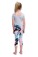 Gymnastikbody kurzarm B100K melange-grau