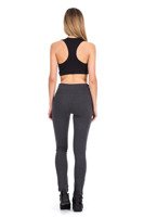 Sportleggings für Damen mit hohem Bund - graphit