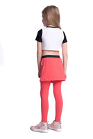 Long leggings with coral skirt