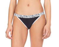 Costum de baie cu fundul BIKINI - ZEBRA negru