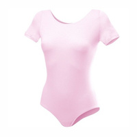Body allenamento ginnastica con maniche corte B100K rosa