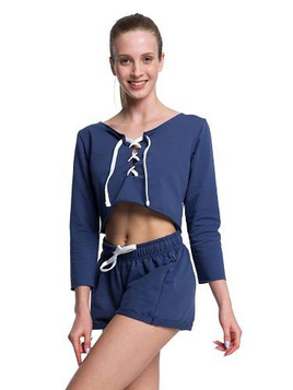 Denim fitness sport topp