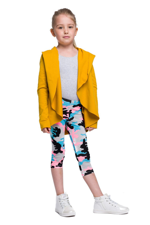 Cardigan senape da donna e da bambino