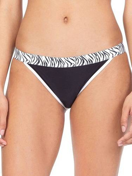 BIKINI unterer Badeanzug - ZEBRA schwarz