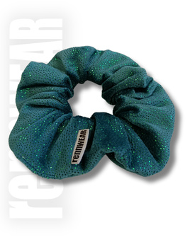 GREEN VELVET | Gumka do włosów z brokatem |  rennWEAR