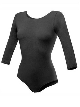 Body d'entraînement de gymnastique avec manches 3/4 B10034 graphite