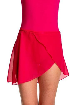 Chiffon Tie-Up Ballet and Gymnastics Training Skirt - Fuchsia