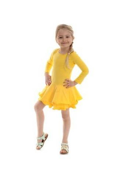 Enchanting yellow tulle dress for a princess.