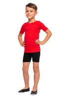 Dam mäns barn sport korta leggings bomull svart