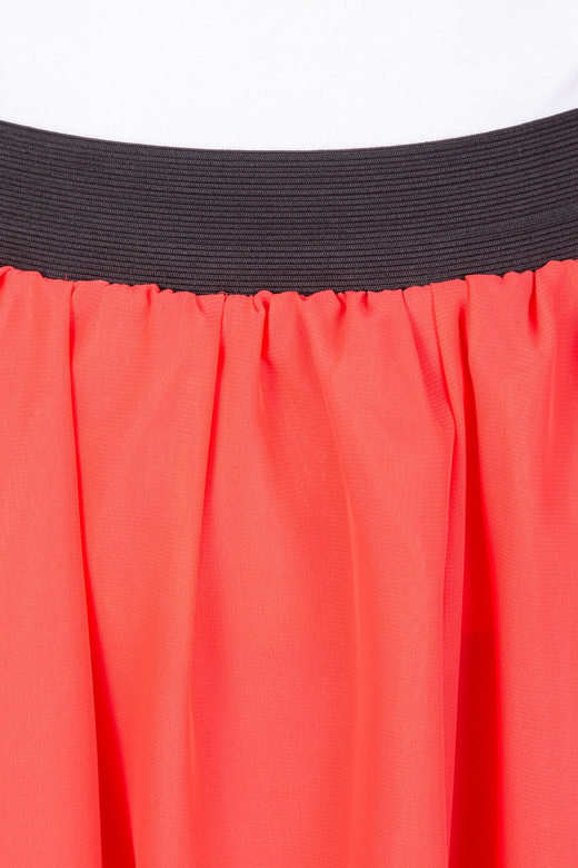 MAXI coral chiffon skirt