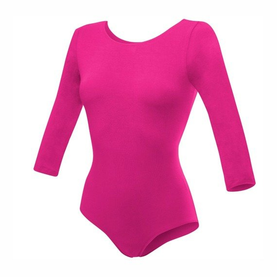 Body allenamento ginnastica con maniche 3/4 B10034 fucsia