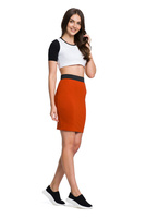 Fusta montată din viscoză MIDI - rugină