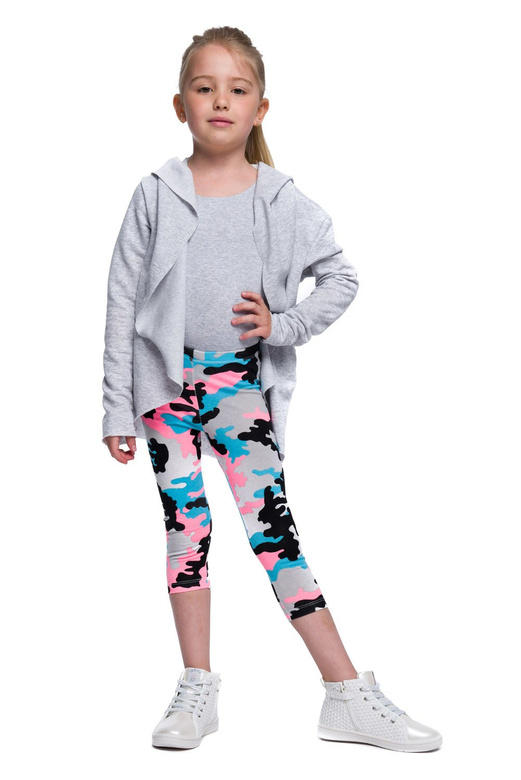 Gilet femme et enfant gris chiné