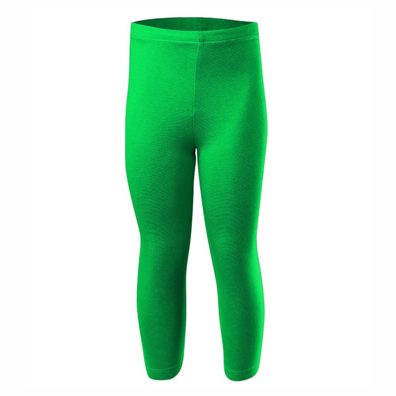 Sportleggings mit 3/4-Bein für Damen, Herren und Kinder, baumwollgrün