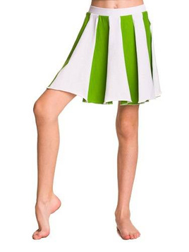 Jupe enfant évasée cerceau fille coton ECO-LINE - blanc vert