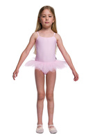 Costume Bodysuit with Tutu and Thin Straps - Pink