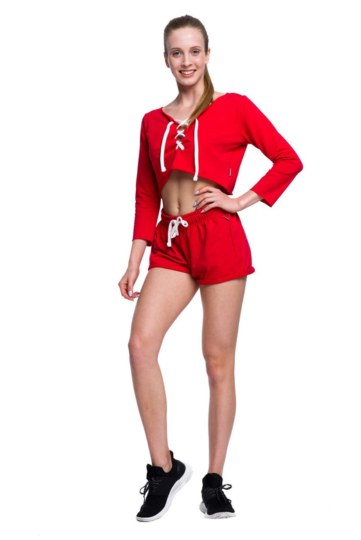 Top sportivo fitness rosso