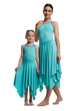 Robe carrée - turquoise