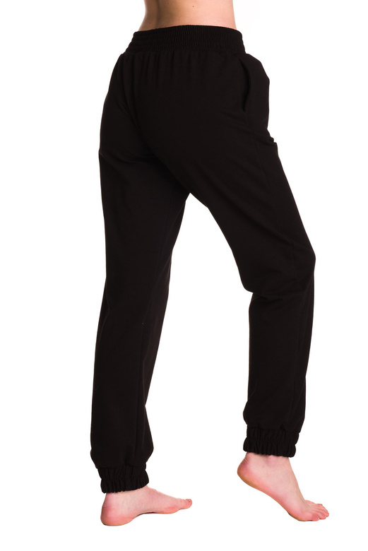 Pantalón de chándal holgado de mujer negro