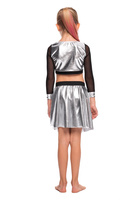 SET - Metallic top with mesh + metallic skirt