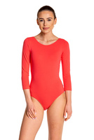 Body allenamento ginnastica con maniche 3/4 B10034 corallo
