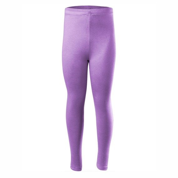 Leggings sportivi per bambini da donna con gamba lunga in cotone melange