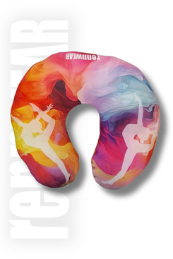 Poduszka podróżna - Rogal podróżny z gimnastyczką | sublimacja | rennWEAR