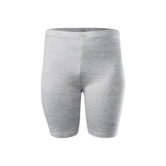 Leggings cortos de deportes deportivos femeninos de algodón de maniobra de algodón gris