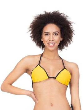 Badeanzug BIKINI Top - RENNWEAR gelb