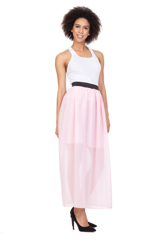 MAXI chiffon skirt - pink